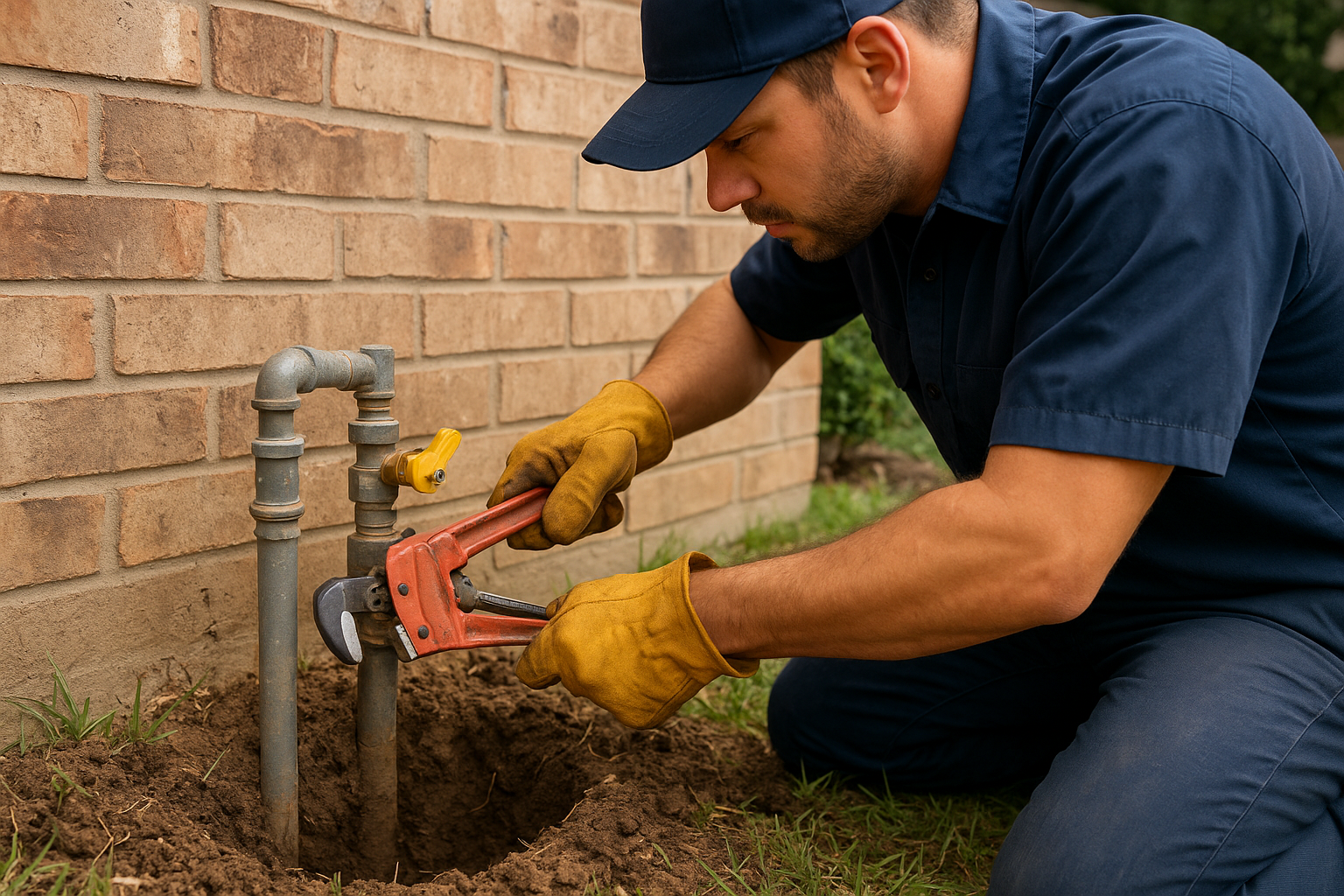 Gas Line Repair in Park Forest, TX 75023