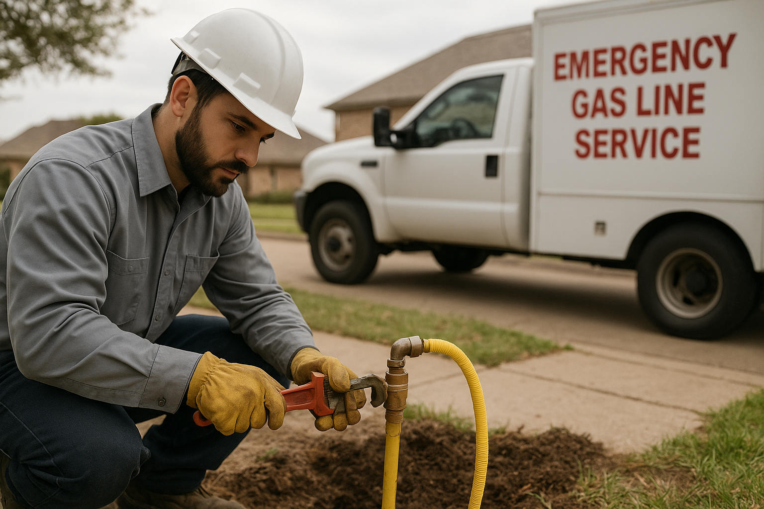 gas line repair in Los Rios